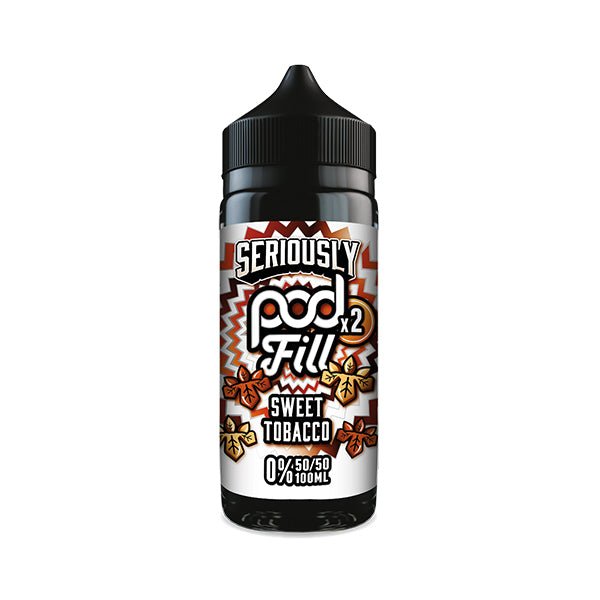 bulk wholesale Doozy Vape Seriously Pod Fill X2 Shortfill 100ml E - Liquid - Sweet Tobacco