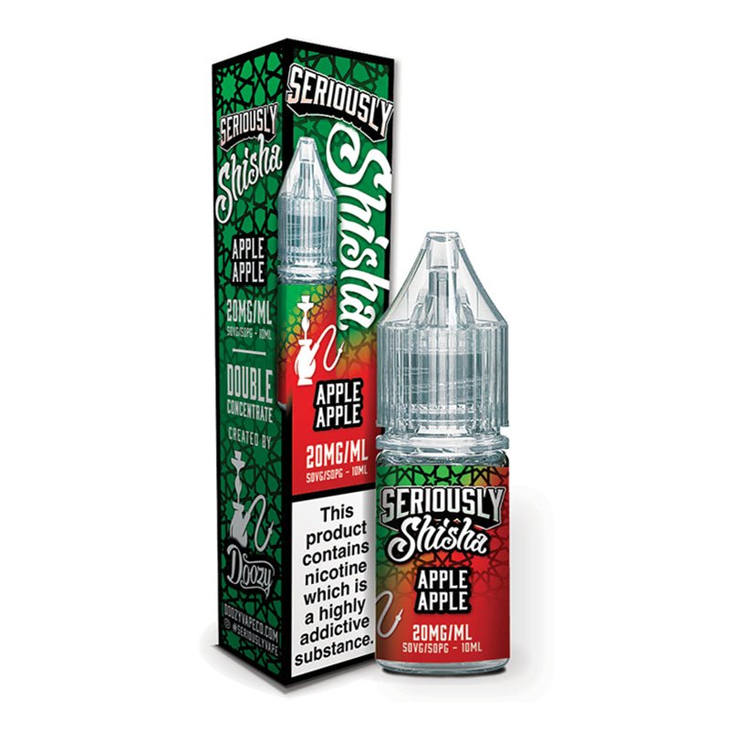 bulk wholesale Doozy Vape Seriously Shisha Nic Salt 10ml E - Liquid - Apple Apple