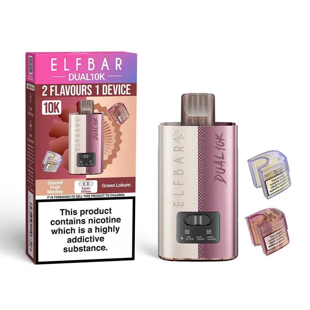 bulk wholesale Elf Bar Dual 10K Vape Kit Pack of 5 - Exotic Edition
