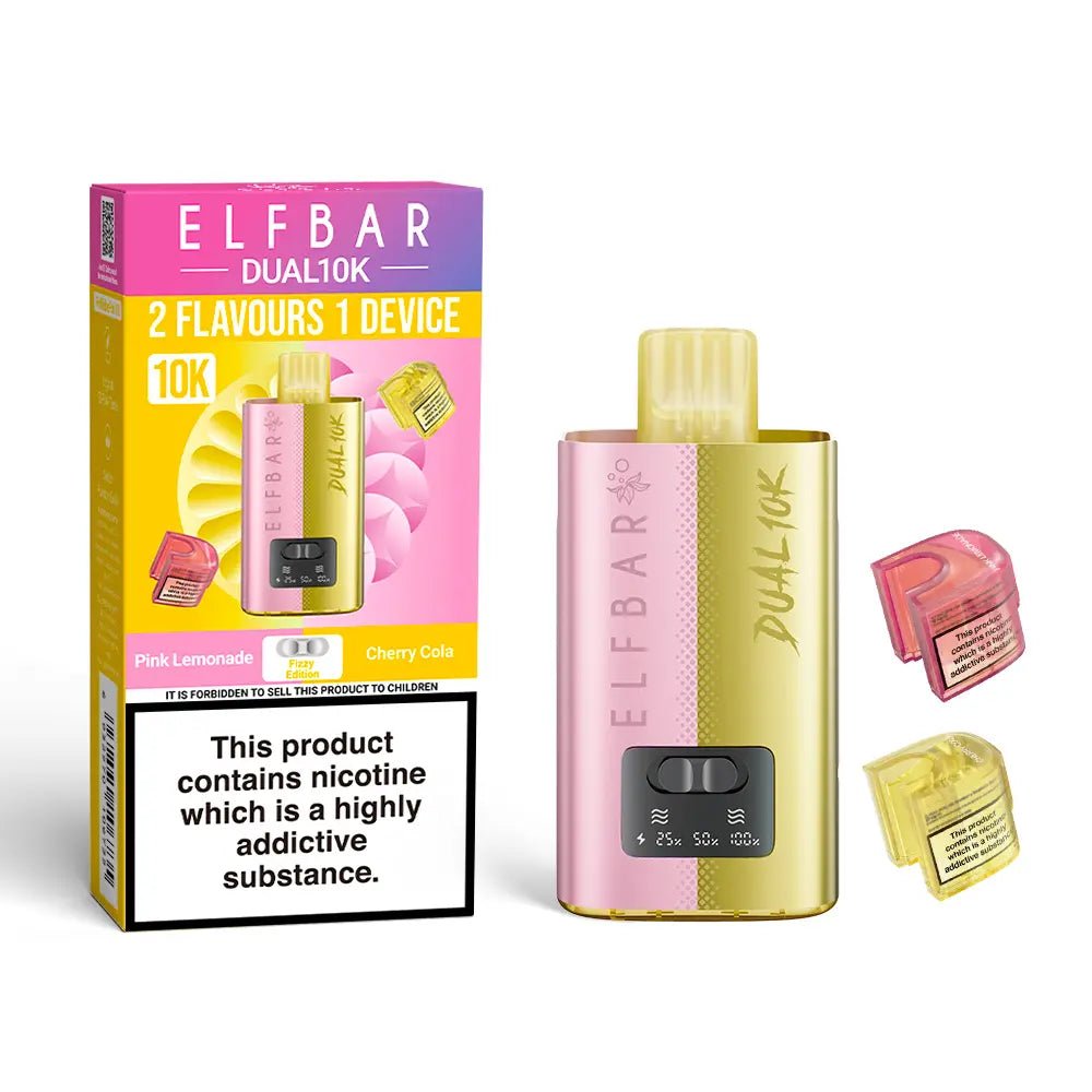 bulk wholesale Elf Bar Dual 10K Vape Kit Pack of 5 - Fizzy Edition