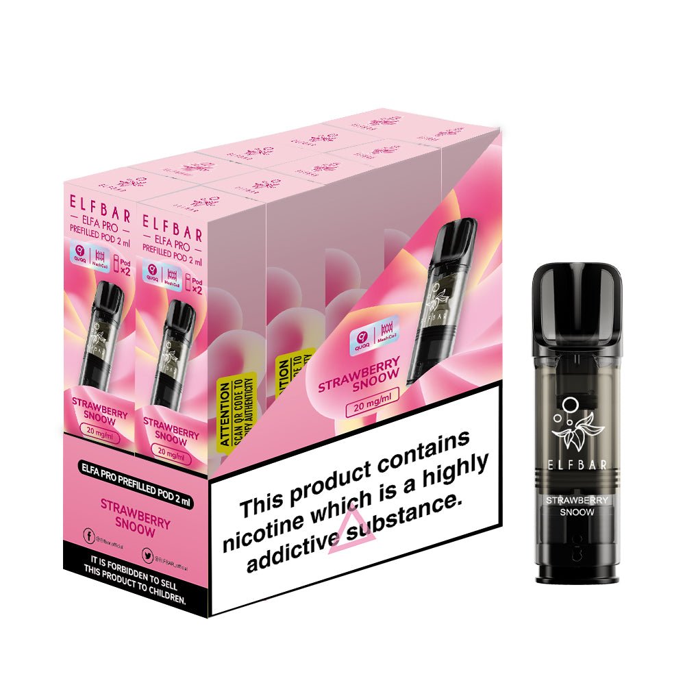 bulk wholesale Elf Bar Elfa Pro Pods For Replacement - 2pack - Strawberry Snoow