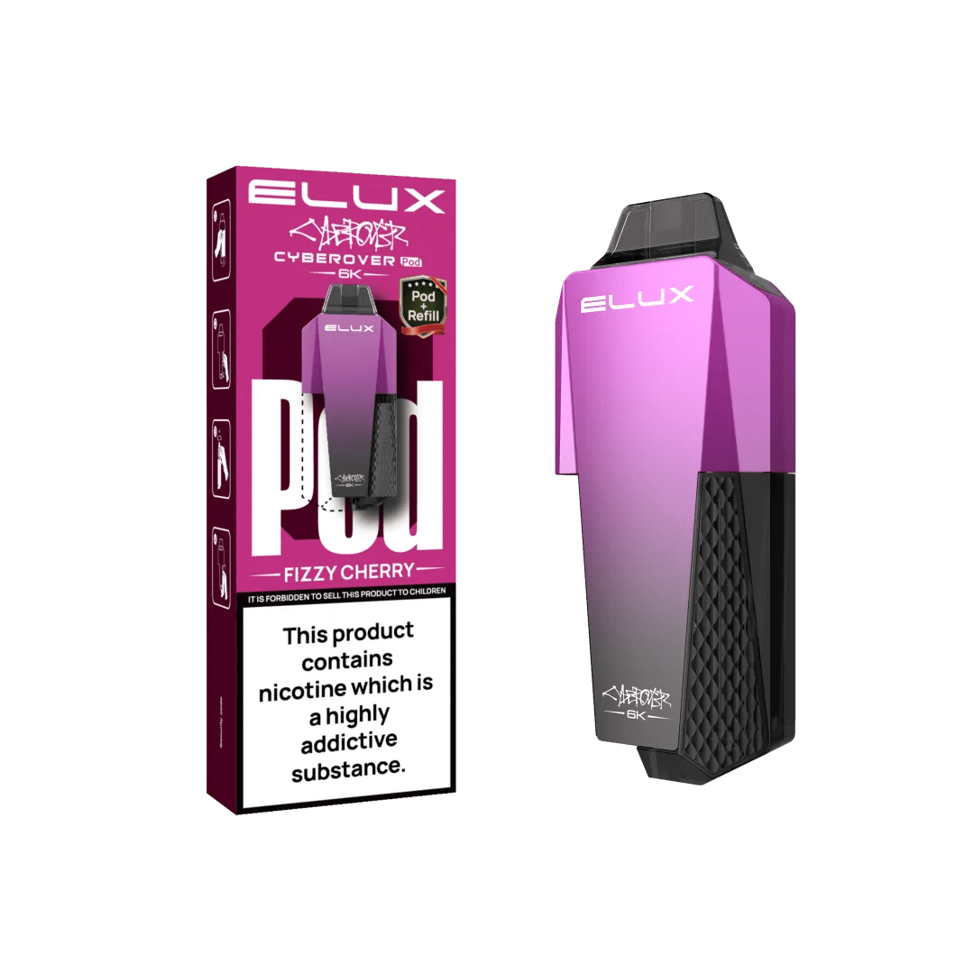 bulk wholesale Elux Cyberover 6K Replacement Pods Box of 5 - Fizzy Cherry
