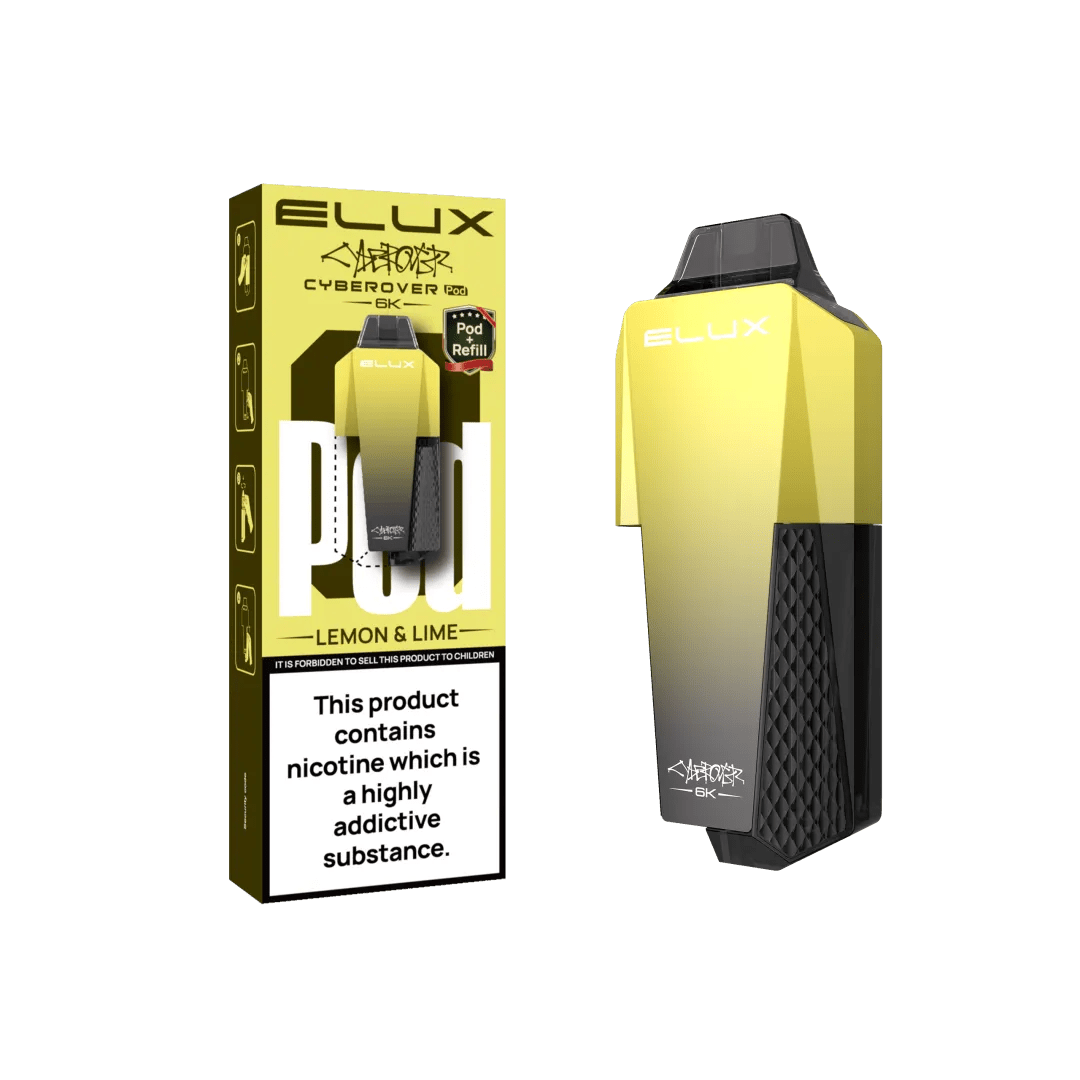 bulk wholesale Elux Cyberover 6K Replacement Pods Box of 5 - Lemon & Lime
