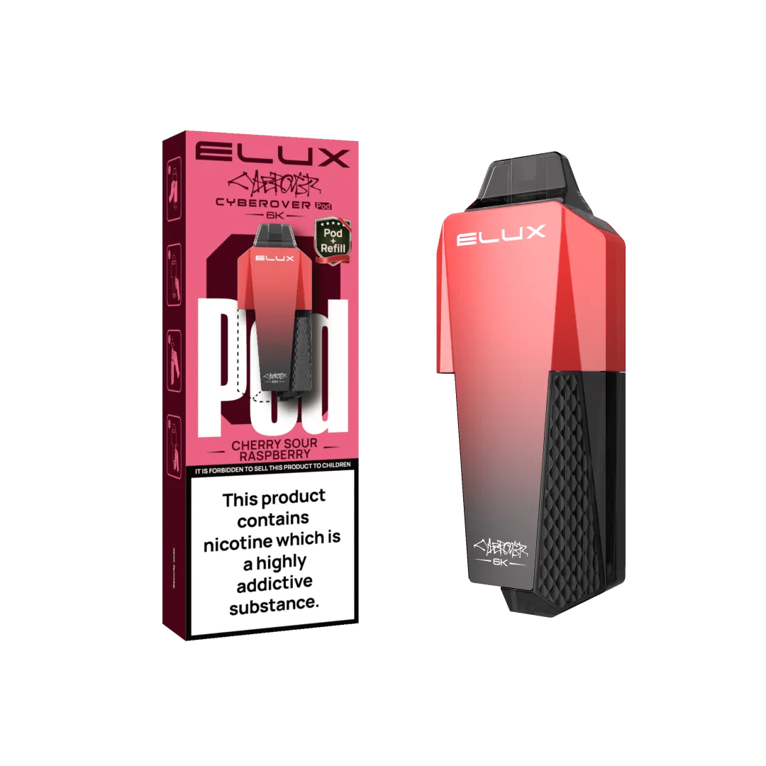 bulk wholesale Elux Cyberover 6K Replacement Pods Box of 5 - Cherry Sour Raspberry