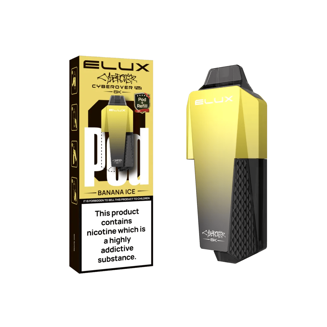 bulk wholesale Elux Cyberover 6K Replacement Pods Box of 5 - Banana Ice