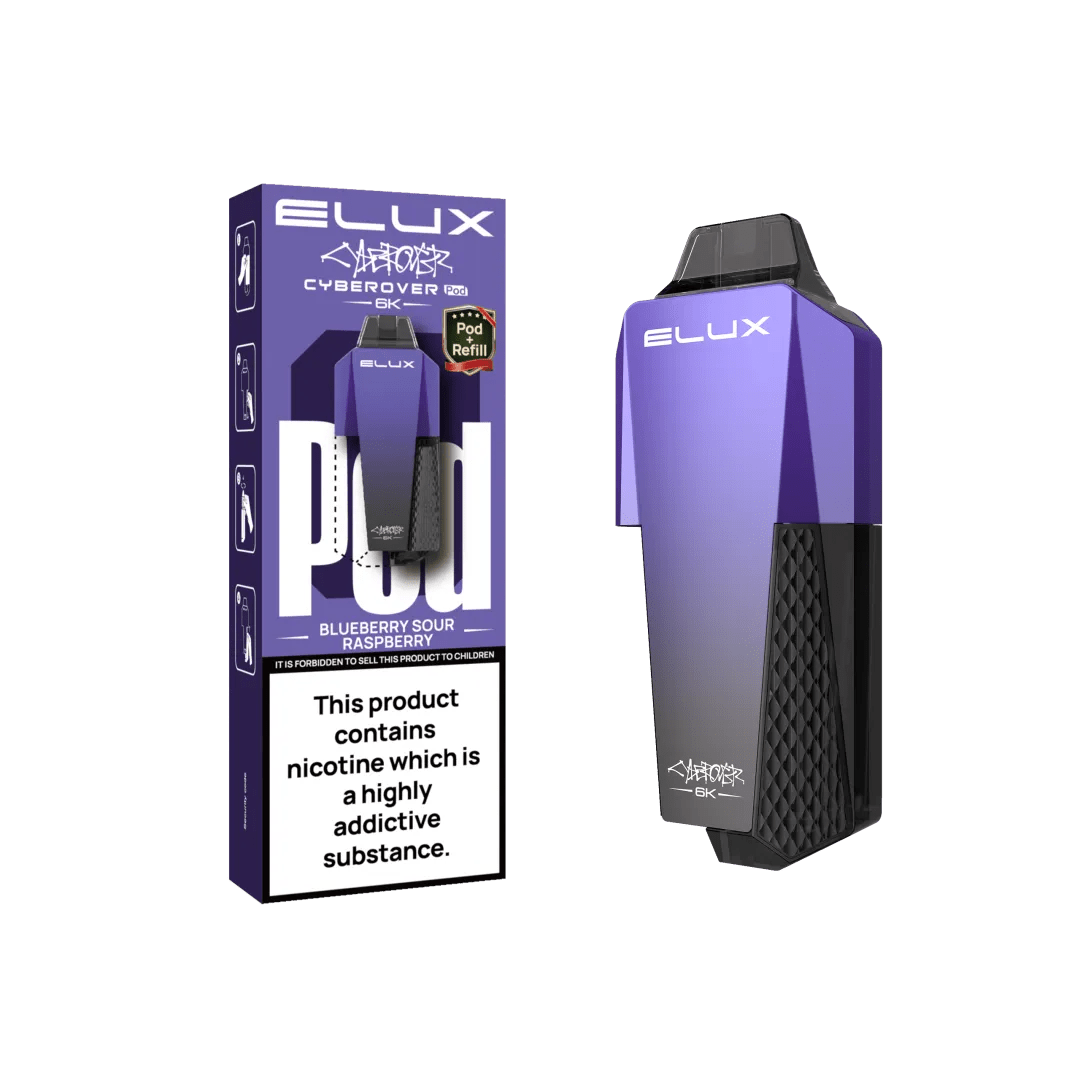 bulk wholesale Elux Cyberover 6K Replacement Pods Box of 5 - Blueberry Sour Raspberry