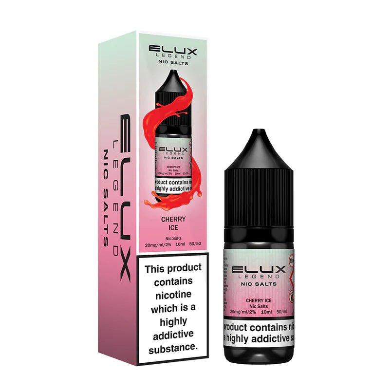 bulk wholesale Elux Legend Nic Salts - 10ml E - liquids - Box of 10 - Cherry Ice