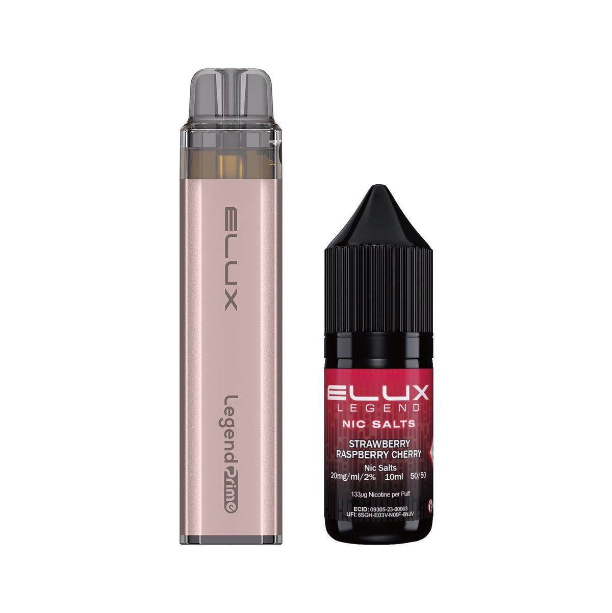 bulk wholesale Elux Legend Prime 5000 Refillable Pod Kit - Strawberry Raspberry Cherry