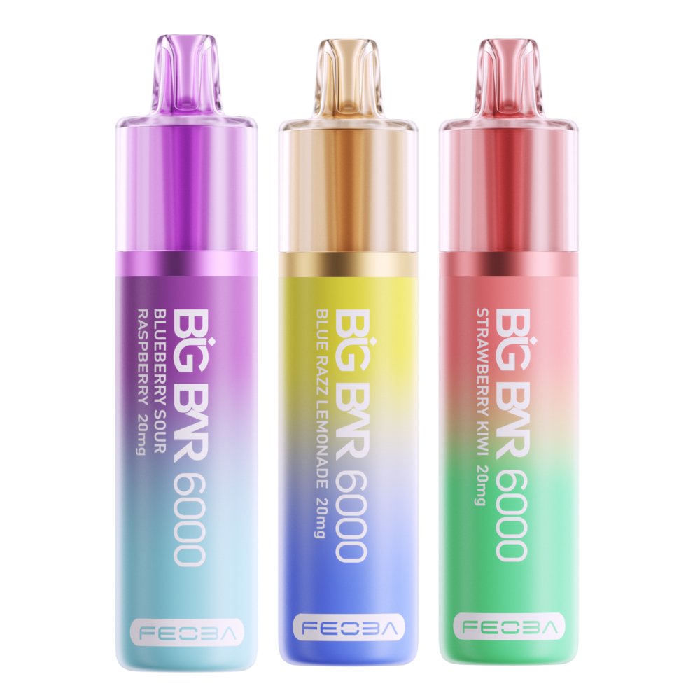 Feoba Big Bar 6000 Puffs Vape (Box of 5) - Bulk Wholesale Price Feoba Big Bar 6000 Puffs Vape (Box of 5) - Bulk Wholesale Price