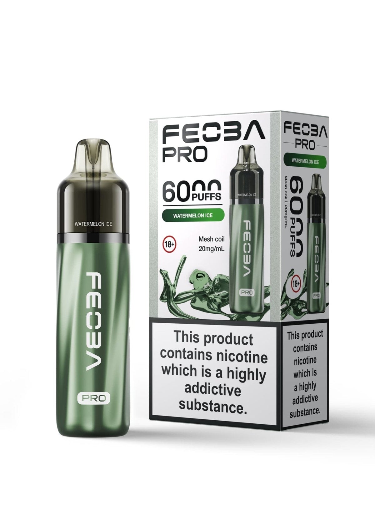 bulk wholesale Feoba Pro 6000+ Vape Kit Box of 5 - Watermelon On Ice