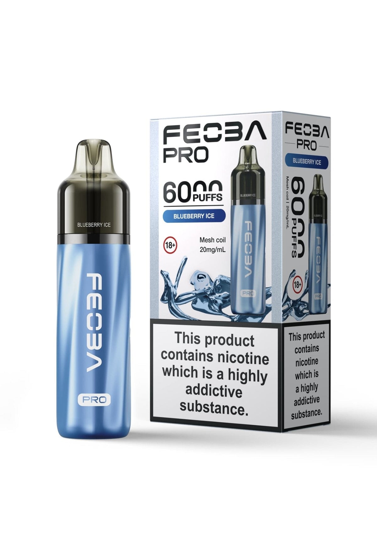 bulk wholesale Feoba Pro 6000+ Vape Kit Box of 5 - Blueberry Ice