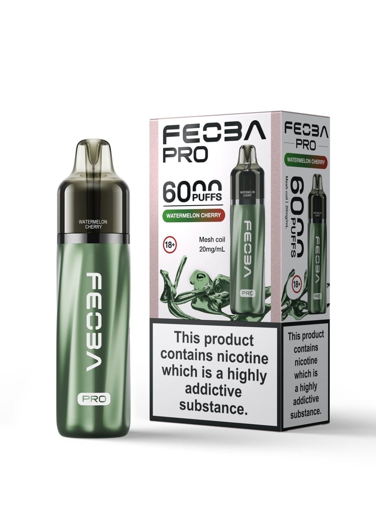 bulk wholesale Feoba Pro 6000+ Vape Kit Box of 5 - Watermelon Cherry