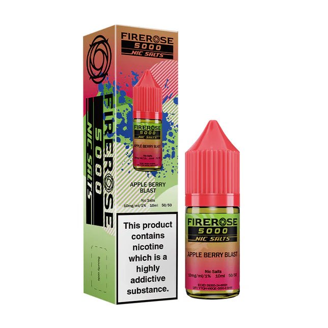 bulk wholesale Firerose 5000 Nic Salt 10ml Bottle - Box of 10 - Apple Berry Blast