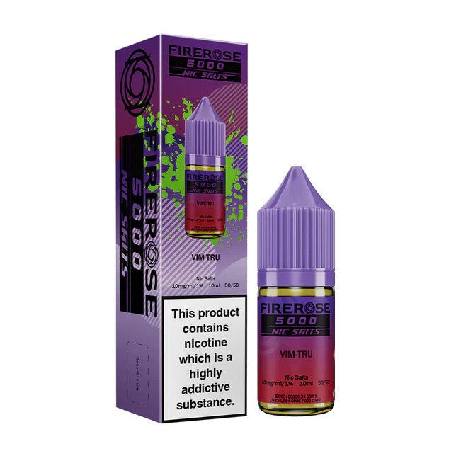 bulk wholesale Firerose 5000 Nic Salt 10ml Bottle - Box of 10 - Vim - Tru