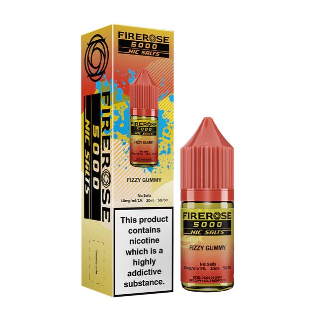 bulk wholesale Firerose 5000 Nic Salt 10ml Bottle - Box of 10 - Fizzy Gummy