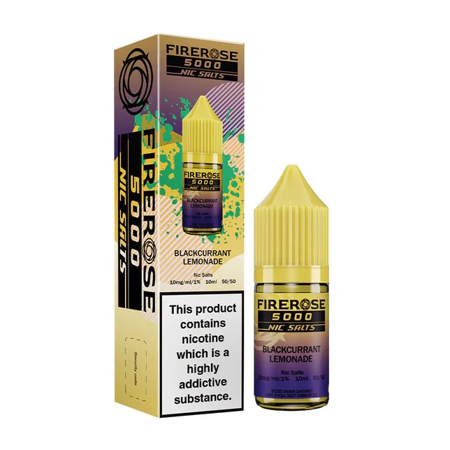 bulk wholesale Firerose 5000 Nic Salt 10ml Bottle - Box of 10 - Blackcurrant Lemonade
