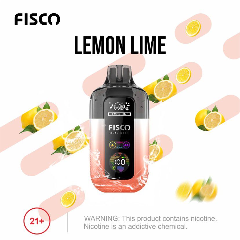bulk wholesale Fisco Point Pro 7000 Disposable Box of 5 - Lemon Lime