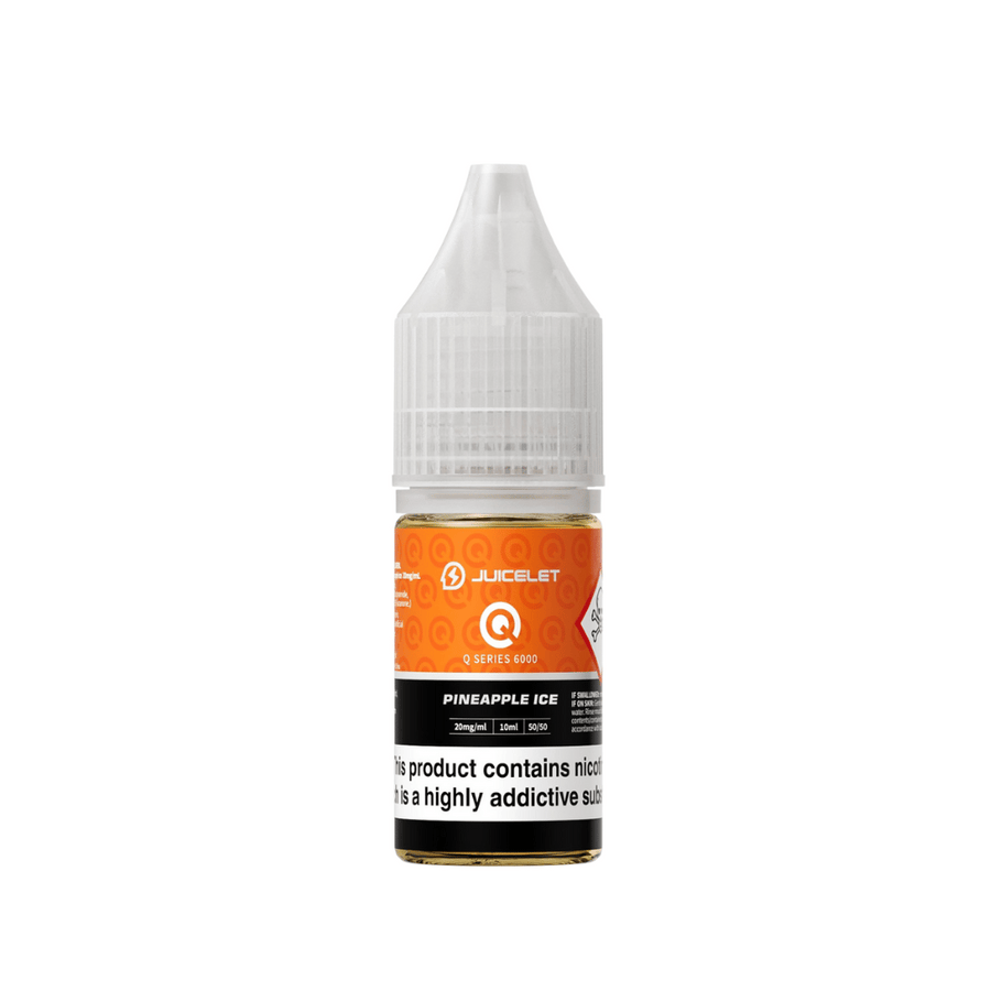 bulk wholesale Geekvape JUICELET Q Series 6000 Nic Salt 10ml E - Liquid Pack of 10 - Pineapple Ice