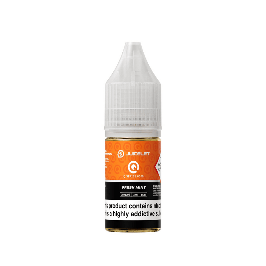 bulk wholesale Geekvape JUICELET Q Series 6000 Nic Salt 10ml E - Liquid Pack of 10 - Fresh Mint