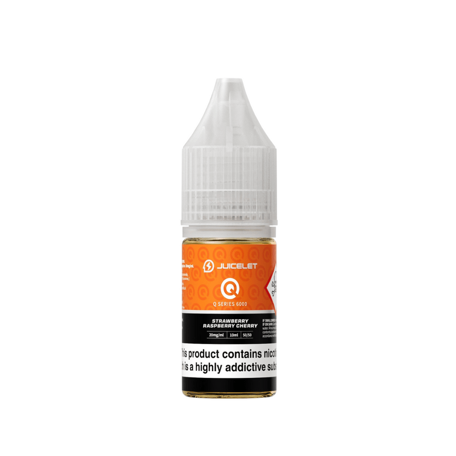 bulk wholesale Geekvape JUICELET Q Series 6000 Nic Salt 10ml E - Liquid Pack of 10 - Strawberry Raspberry Cherry