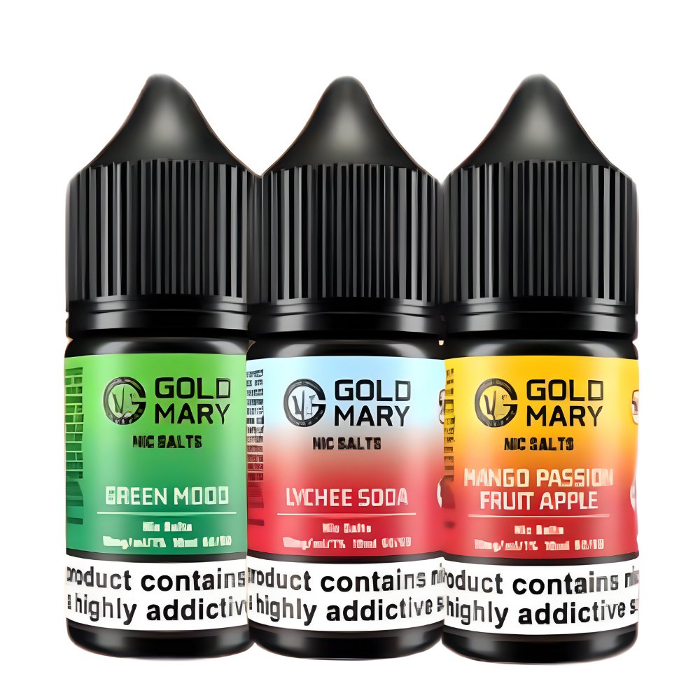 bulk wholesale Gold Mary Nic Salts 10ml E - liquids Box of 10 - Banana Ice