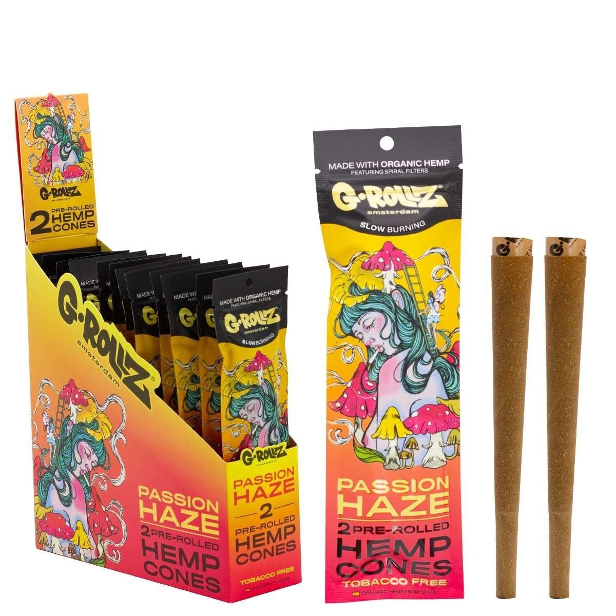 bulk wholesale G.ROLLZ Pre - Rolled Hemp Cones - Pack of 12 - Passion Haze