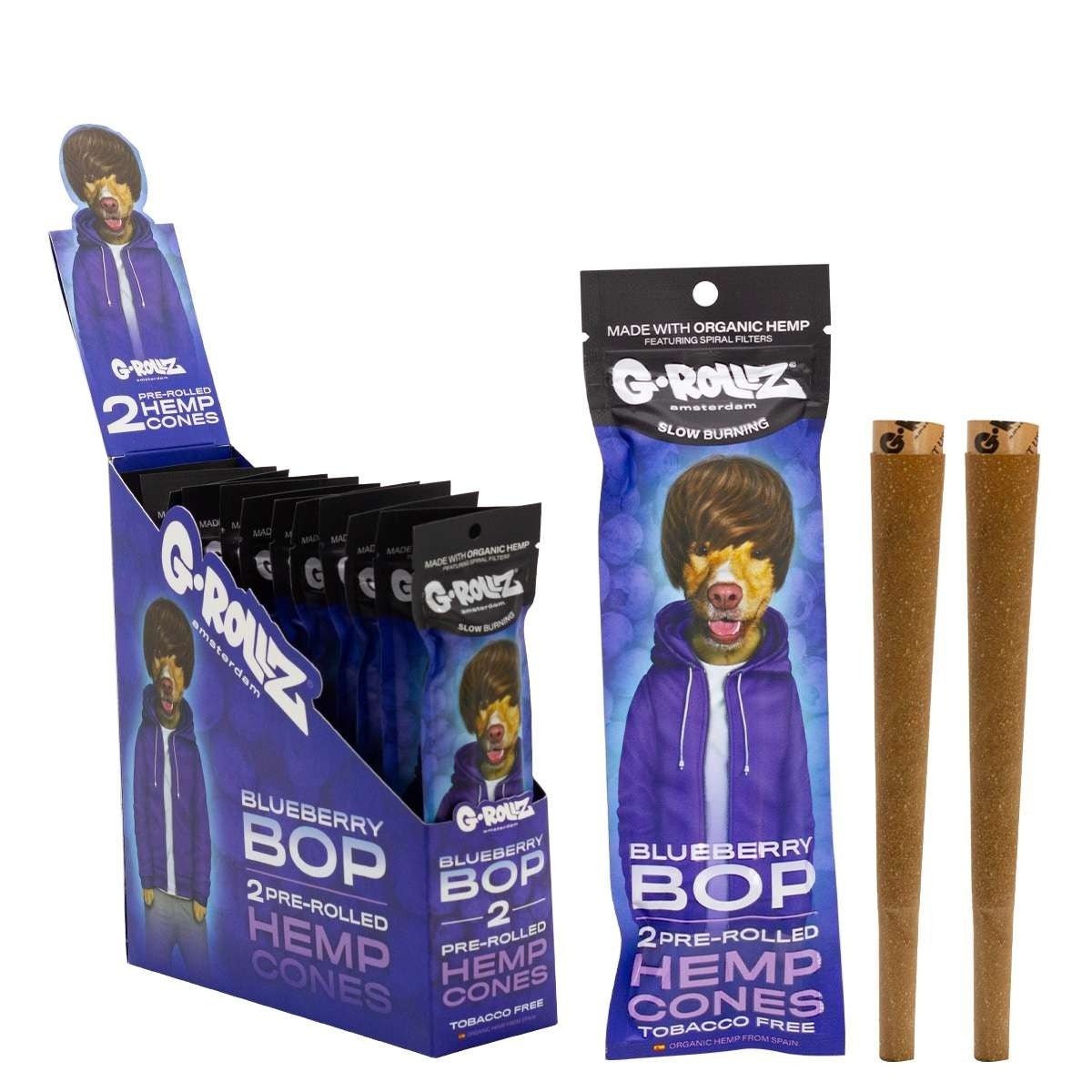 bulk wholesale G.ROLLZ Pre - Rolled Hemp Cones - Pack of 12 - Blueberry Bop
