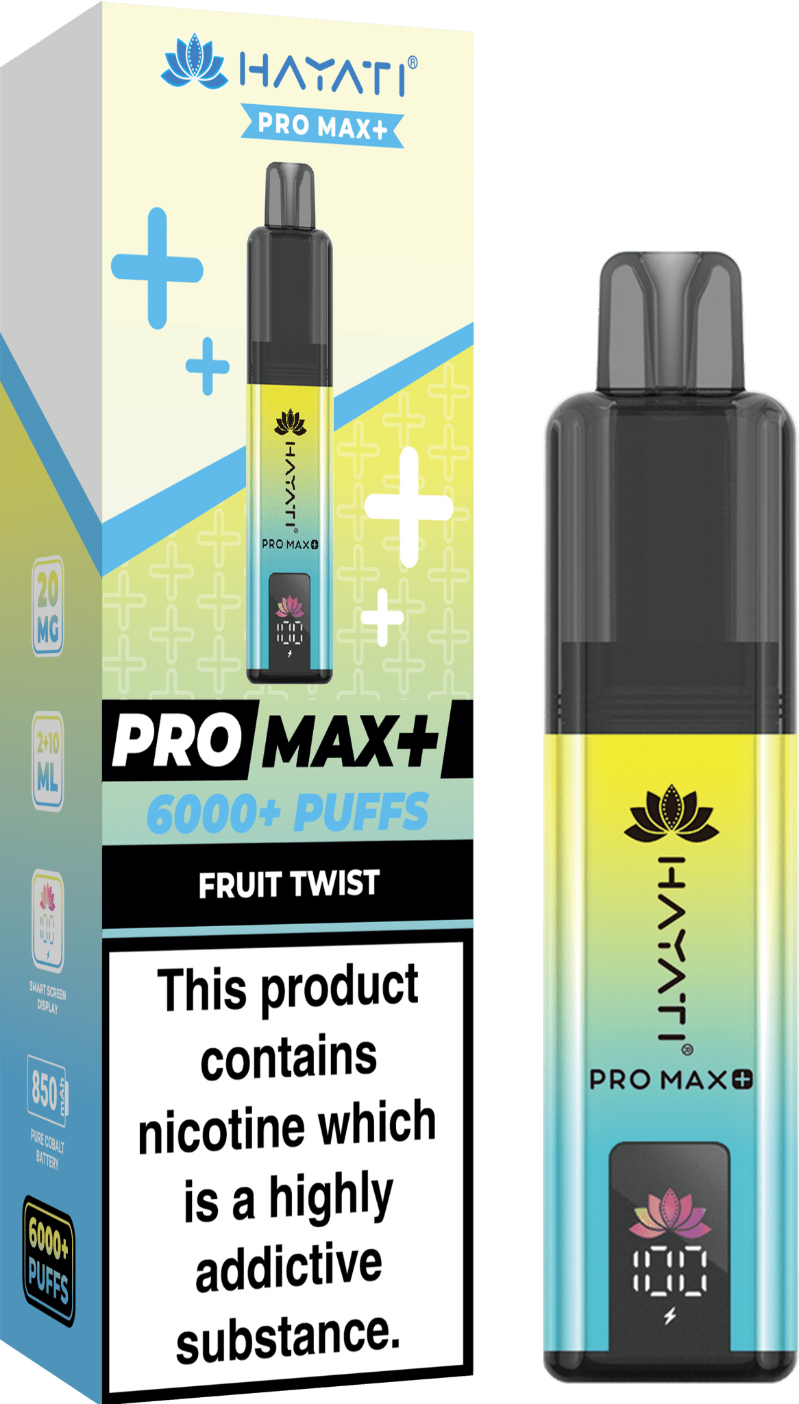bulk wholesale Hayati Pro Max+ 6000 Puffs Vape Kit Box of 5 - Fruit Twist