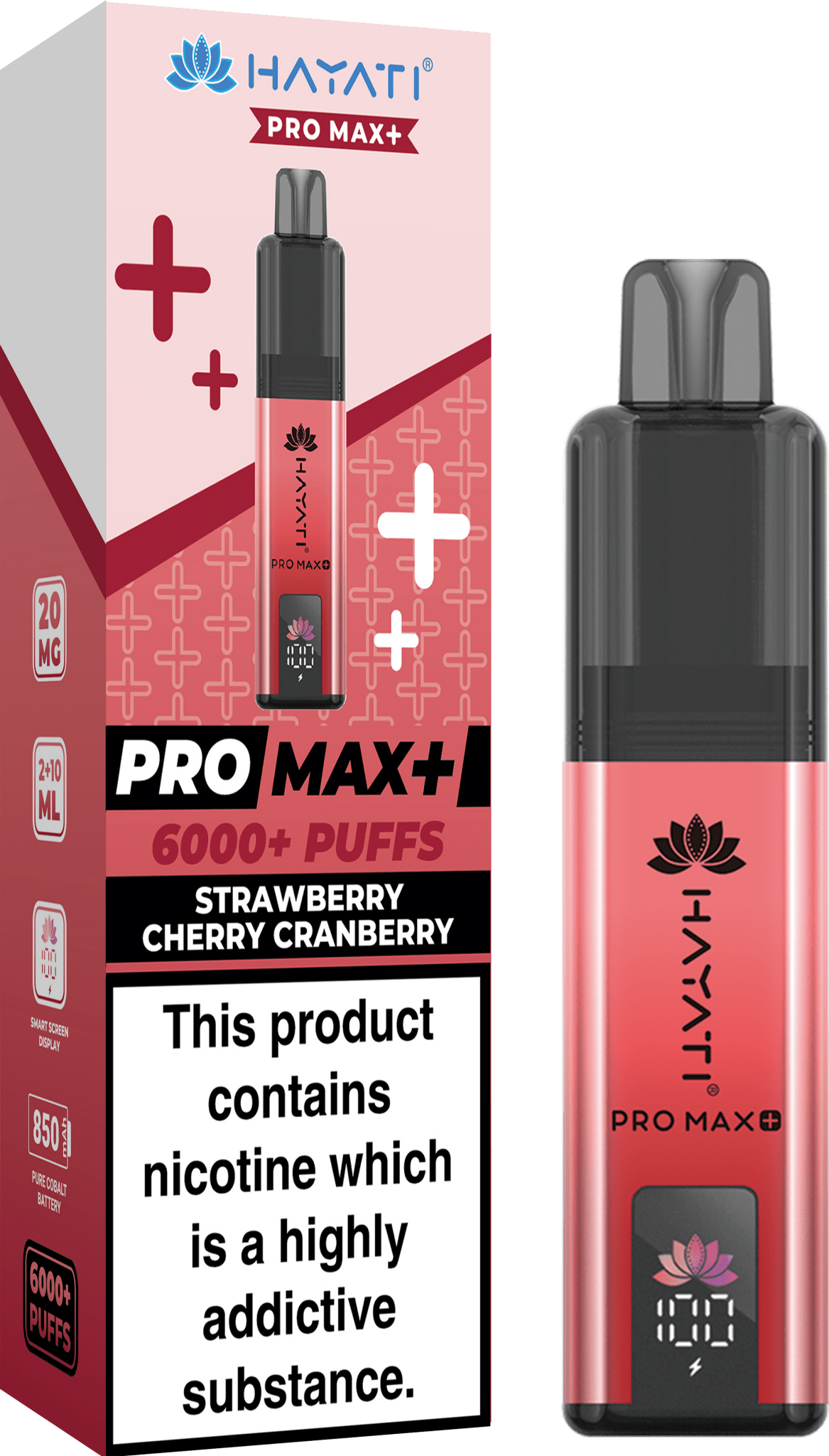 Hayati Crystal Pro Max+ 6000 Puffs Vape Kit Box of 10 - Mcr Vape Distro