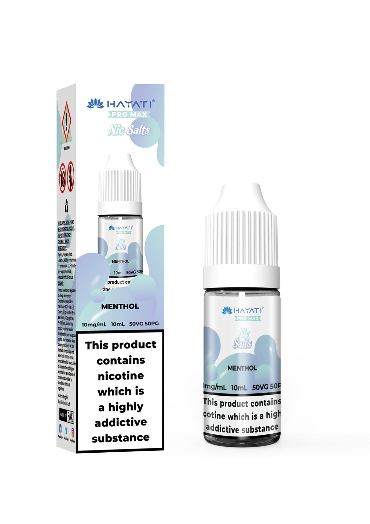 bulk wholesale Hayati Pro Max Nic Salt 10ml E - liquids - (BOX OF 10) - Menthol