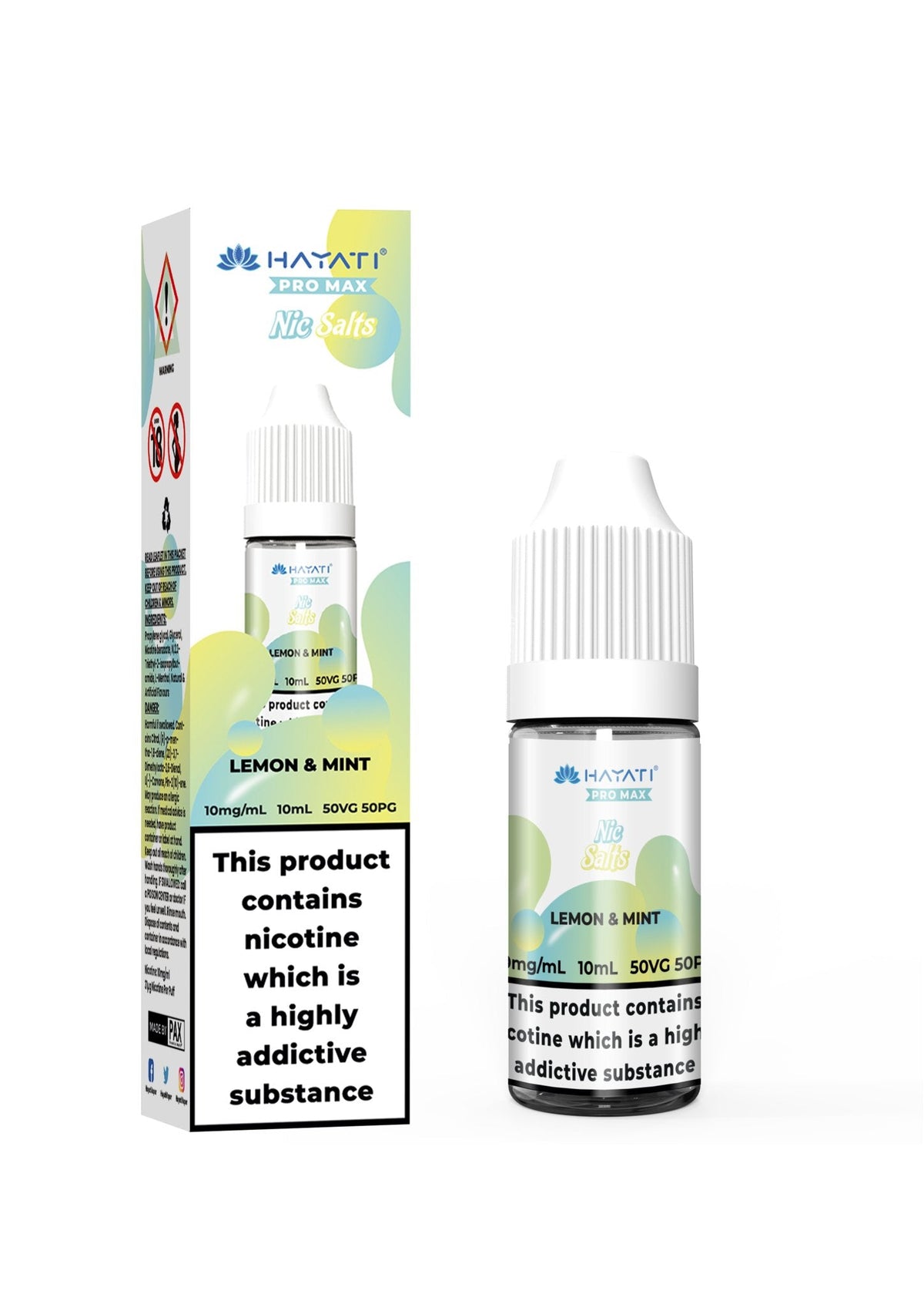 bulk wholesale Hayati Pro Max Nic Salt 10ml E - liquids - (BOX OF 10) - Lemon Mint