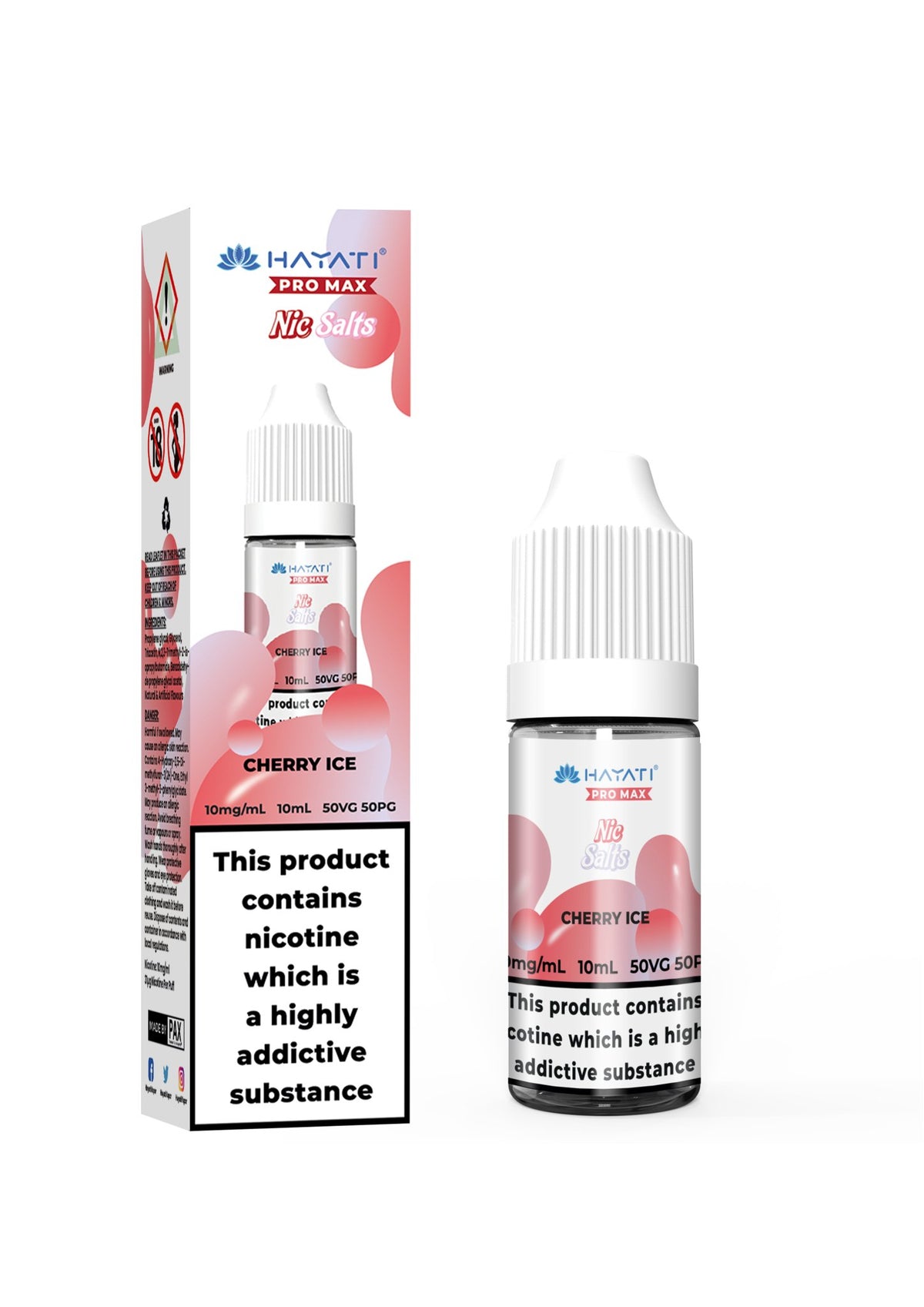 bulk wholesale Hayati Pro Max Nic Salt 10ml E - liquids - (BOX OF 10) - Cherry Ice