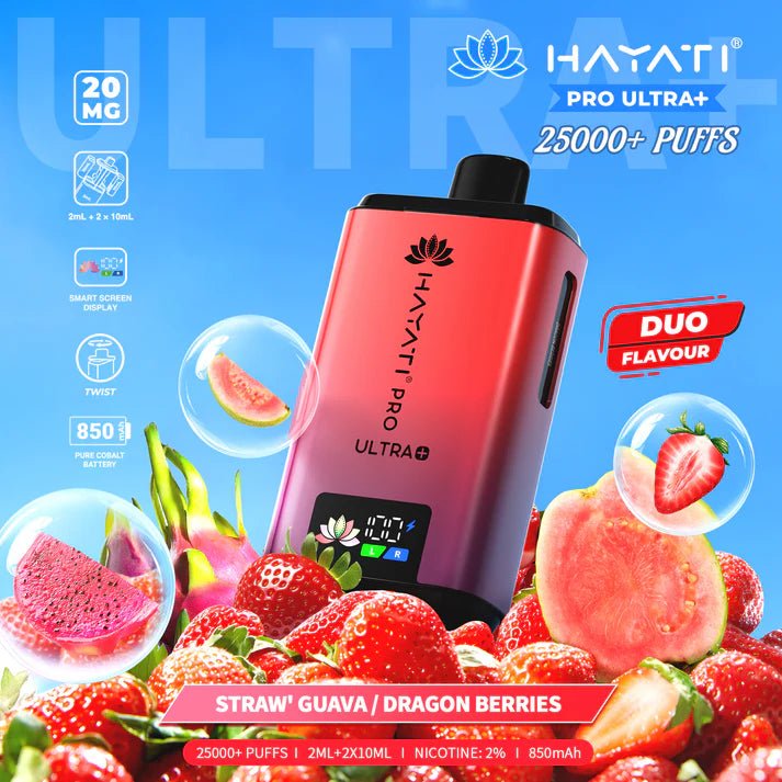 bulk wholesale Hayati Pro Ultra Plus 25000 Starter Vape Kit Box of 5 - Blackcurrant Cotton K / Blue Raspberry