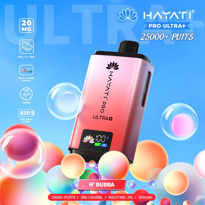 bulk wholesale Hayati Pro Ultra Plus 25000 Starter Vape Kit Box of 5 - Blackcurrant Cotton K / Blue Raspberry