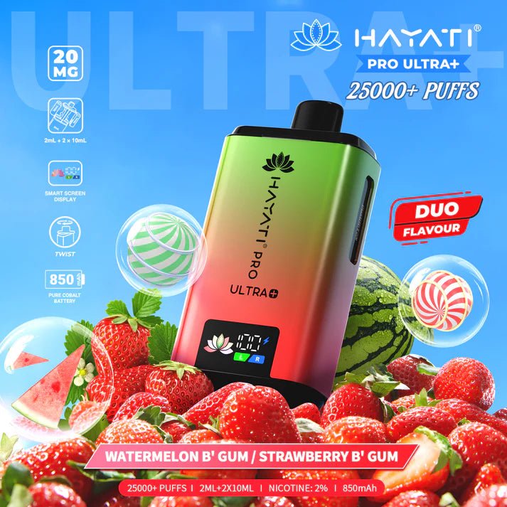 bulk wholesale Hayati Pro Ultra Plus 25000 Starter Vape Kit Box of 5 - Blackcurrant Cotton K / Blue Raspberry