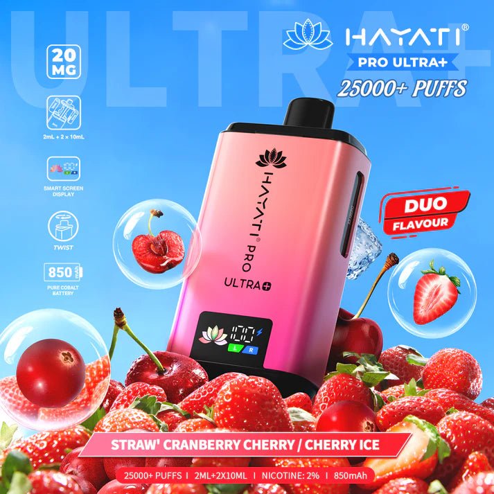 bulk wholesale Hayati Pro Ultra Plus 25000 Starter Vape Kit Box of 5 - Blackcurrant Cotton K / Blue Raspberry