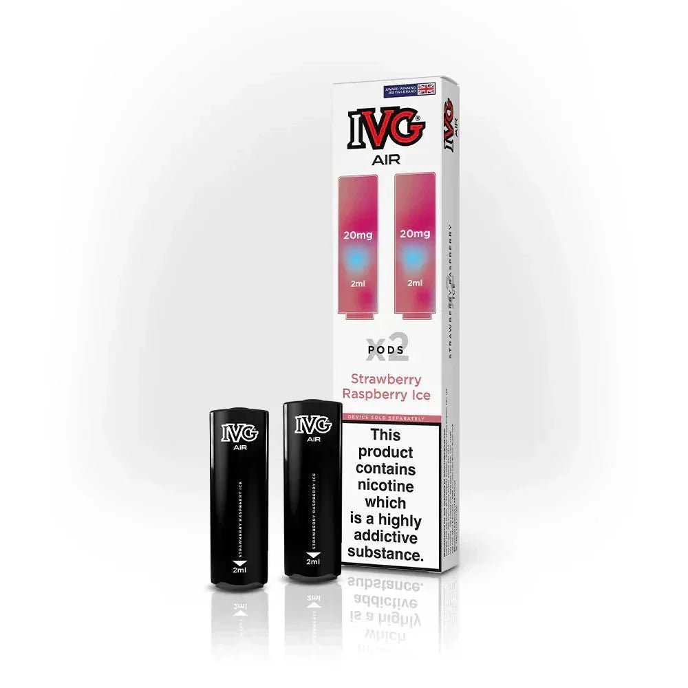 bulk wholesale IVG 2400 Air Prefilled Pods (Box of 10 ) - Strawberry Raspberry Ice