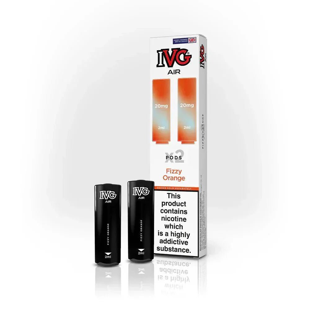 bulk wholesale IVG 2400 Air Prefilled Pods (Box of 10 ) - Fizzy Orange