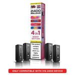 bulk wholesale IVG 2400 Reload 4 in 1 Prefilled Pods Box of 5 - Berry Edition