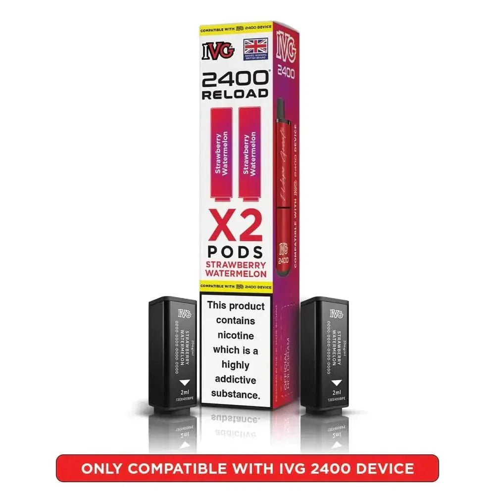 bulk wholesale IVG 2400 Reload 4 in 1 Prefilled Pods Box of 5 - Strawberry Watermelon