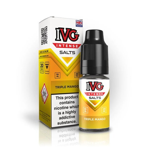 bulk wholesale IVG Intense Nic Salts 10ml E - Liquid Box of 10 - Triple Mango