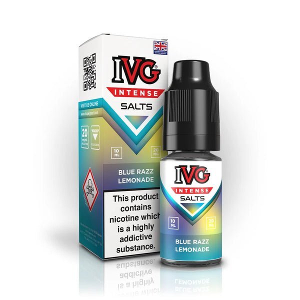 bulk wholesale IVG Intense Nic Salts 10ml E - Liquid Box of 10 - Blue Razz Lemonade