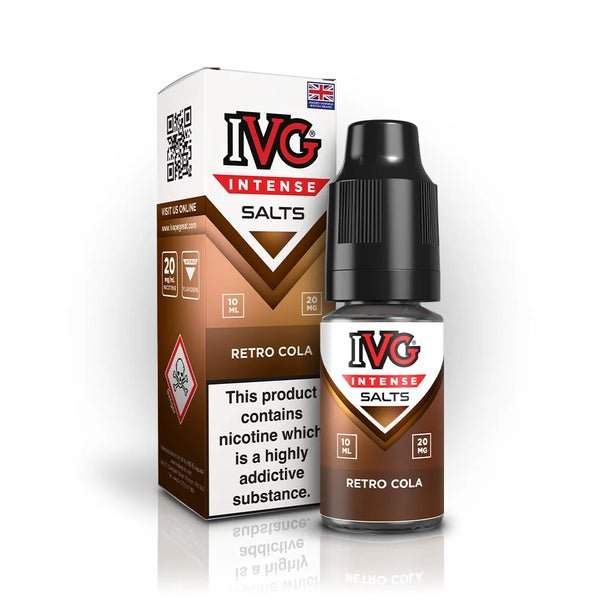 bulk wholesale IVG Intense Nic Salts 10ml E - Liquid Box of 10 - Retro Cola
