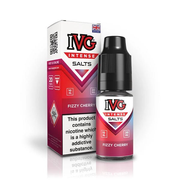 bulk wholesale IVG Intense Nic Salts 10ml E - Liquid Box of 10 - Fizzy Cherry