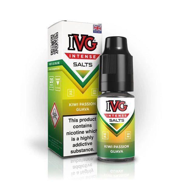 bulk wholesale IVG Intense Nic Salts 10ml E - Liquid Box of 10 - Kiwi Passionfruit Guava
