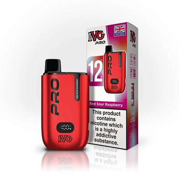 bulk wholesale IVG Pro 10000 Starter Kit Pack of 5 - Red Sour Raspberry