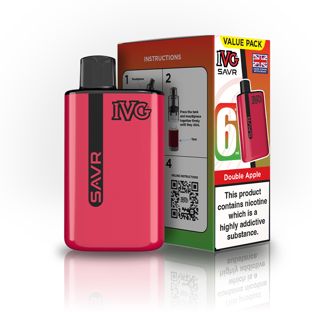 bulk wholesale IVG SAVR 3000 Vape Kit Box of 5 - Double Apple