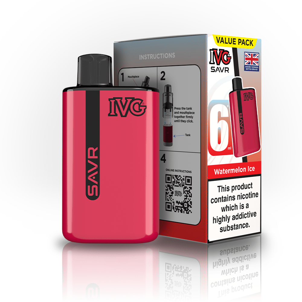 bulk wholesale IVG SAVR 3000 Vape Kit Box of 5 - Watermelon Ice