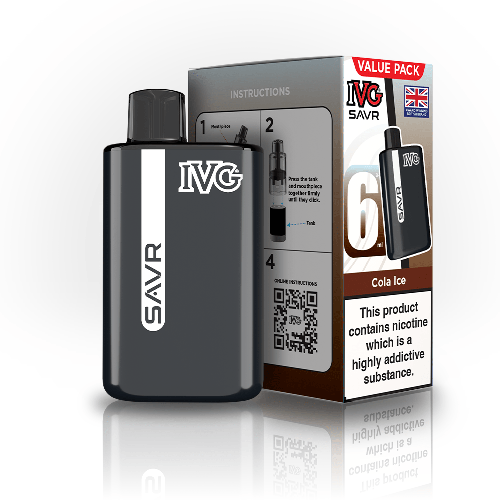 bulk wholesale IVG SAVR 3000 Vape Kit Box of 5 - Cola Ice
