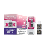 bulk wholesale Juicy Pod Novamax 10k Replacement Pods (Pack of 10) - Strawberry Grape BG